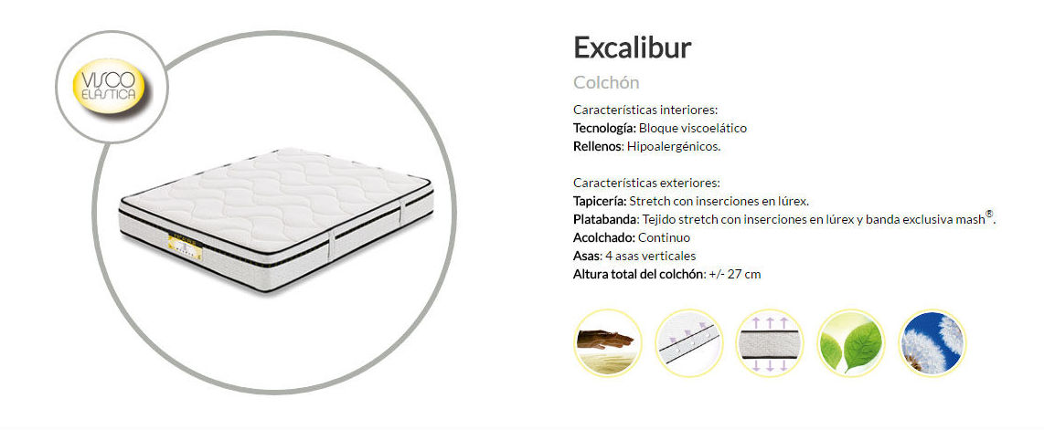 Colchón excalibur Colchón excalibur