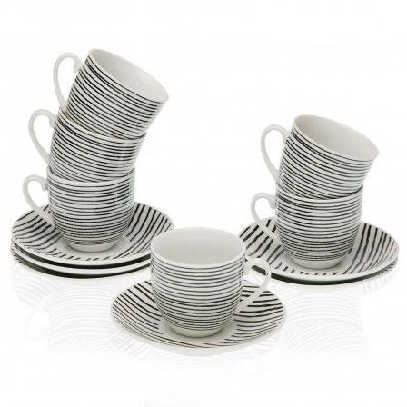 Juego de 6 tazas Black Lines Juego de 6 tazas Black Lines