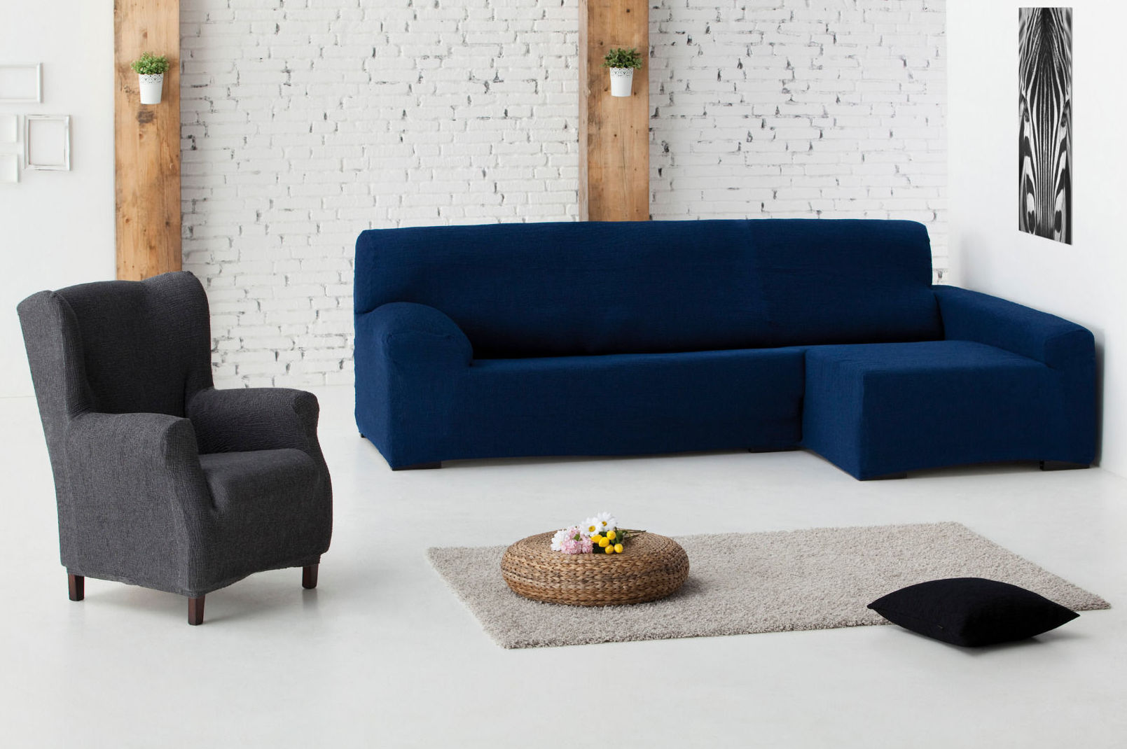 Funda sofá chaise longue y butaca Funda sofá chaise longue y butaca