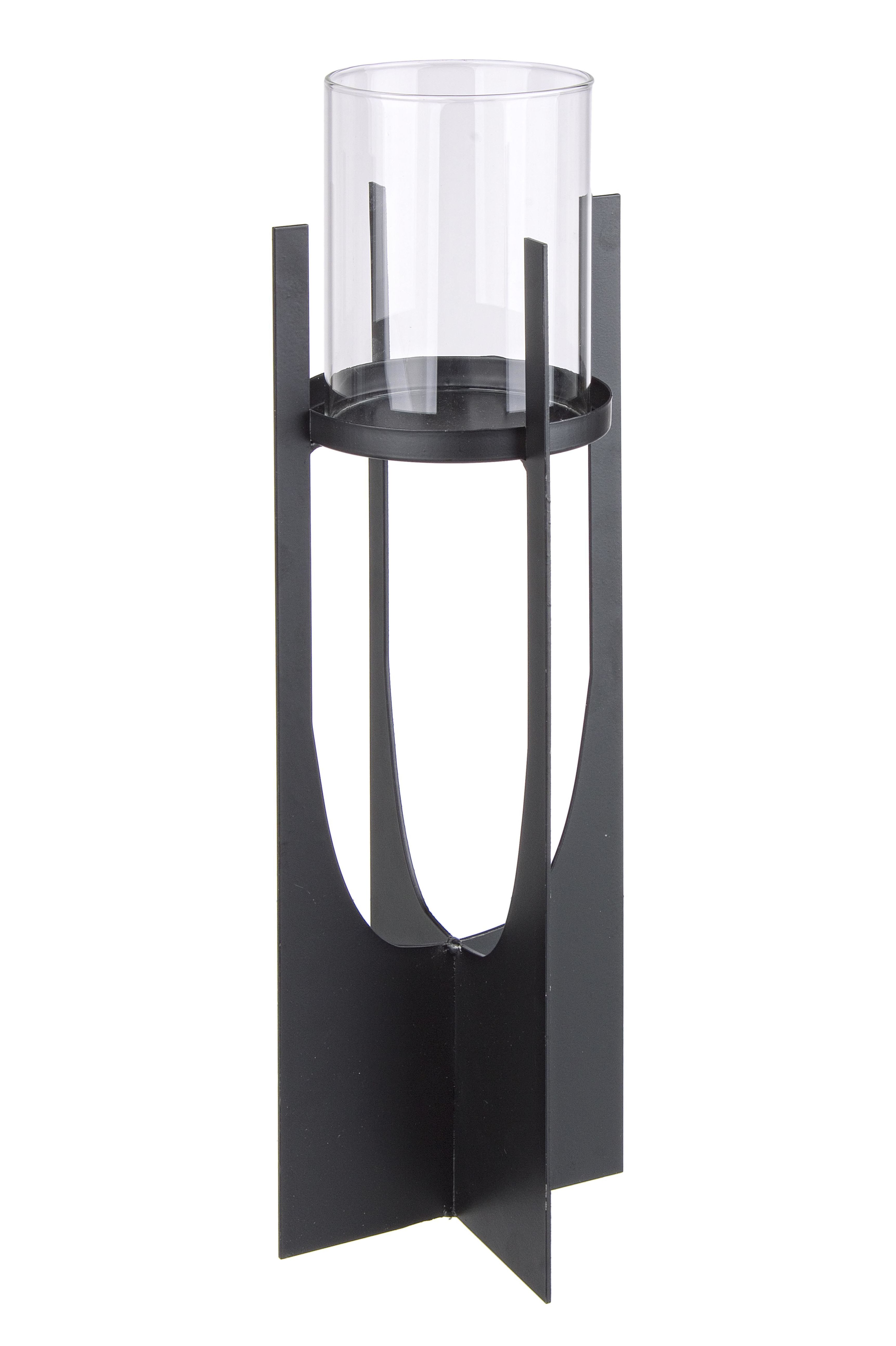 Porta velas metal y cristal Porta velas metal y cristal