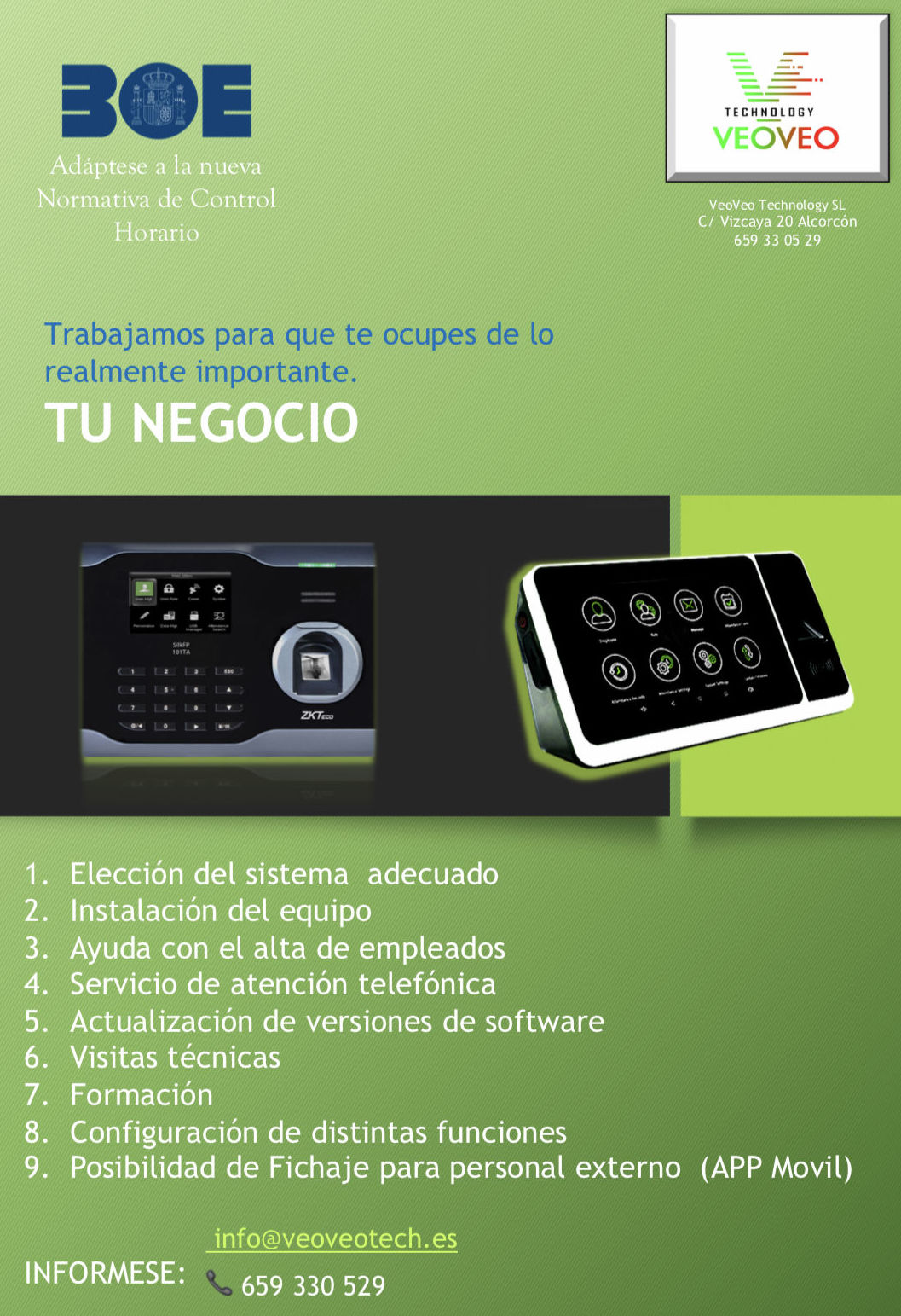 Sistema de control horario Sistema de control horario