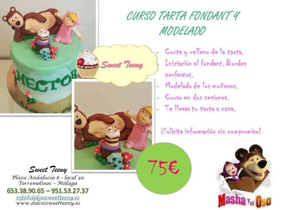 curso tarta y modelado Masha y oso curso tarta y modelado Masha y oso