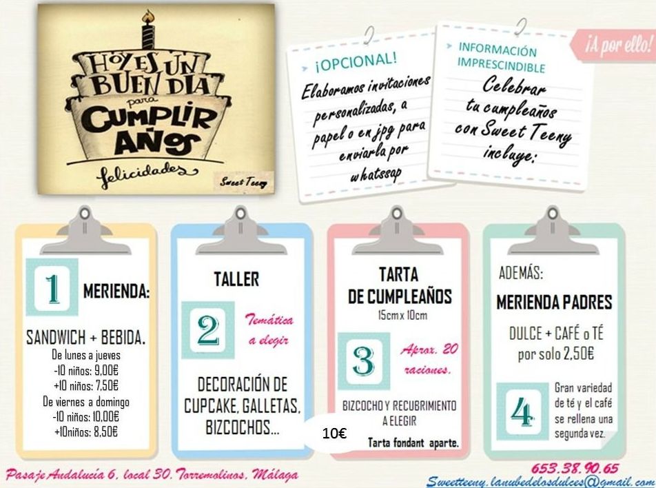 Celebración de cumpleaños: Productos de Sweet Teeny Celebración de cumpleaños: Productos de Sweet Teeny
