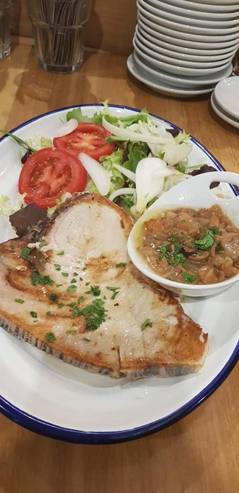 Carnes, pescados y arroces: Carta de Taberna Tres Hermanos Carnes, pescados y arroces: Carta de Taberna Tres Hermanos