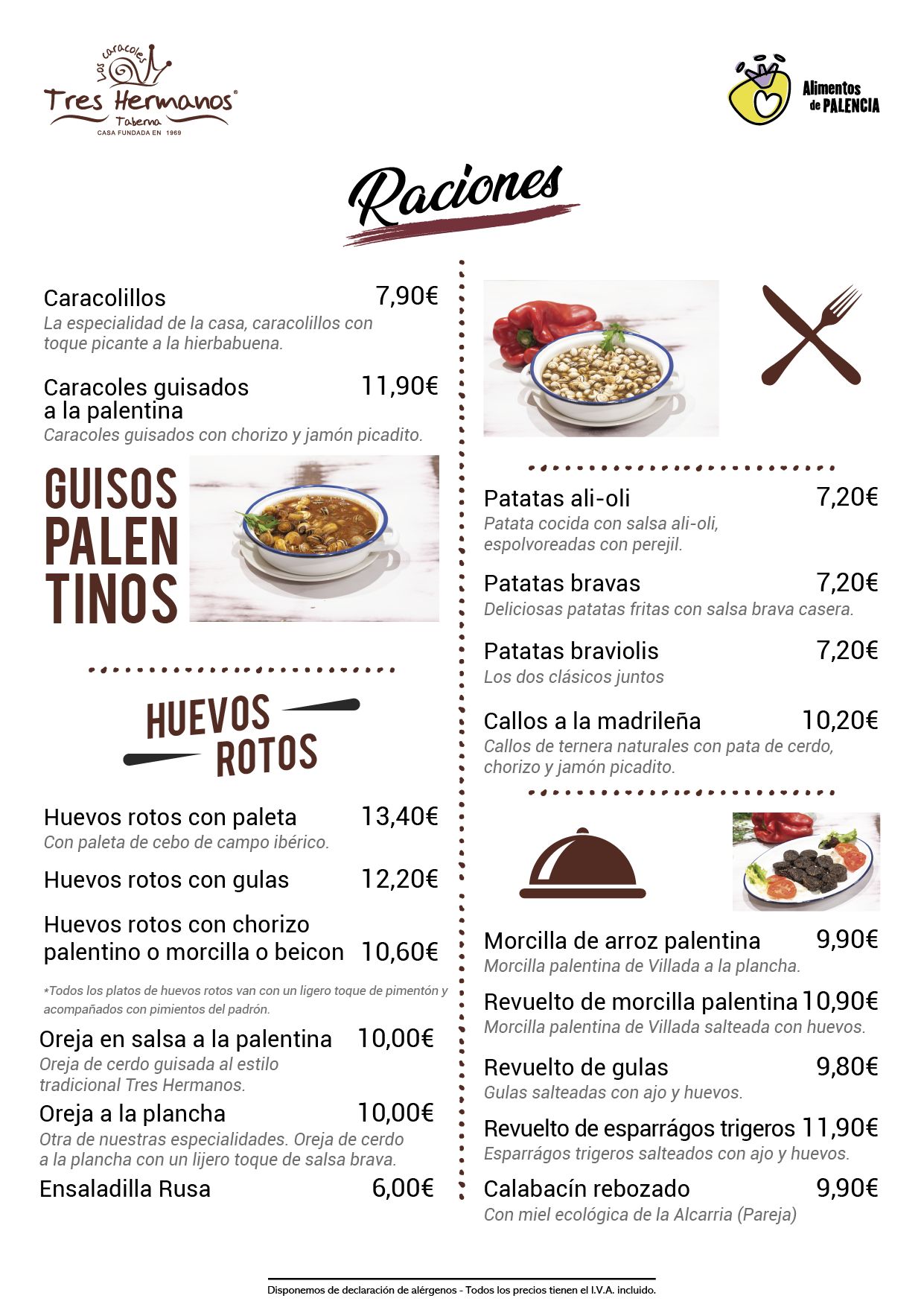 Descargar Carta completa Taberna Tres Hermanos: Carta de Taberna Tres Hermanos Descargar Carta completa Taberna Tres Hermanos: Carta de Taberna Tres Hermanos