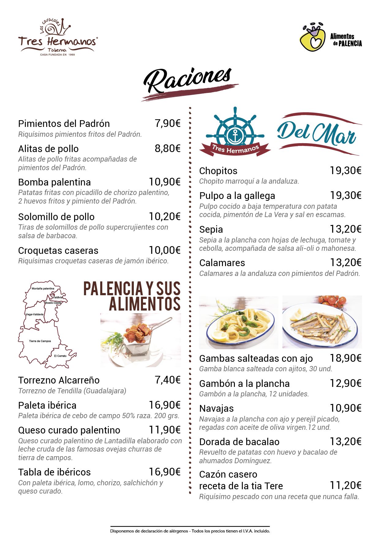 Descargar Carta completa Taberna Tres Hermanos: Carta de Taberna Tres Hermanos Descargar Carta completa Taberna Tres Hermanos: Carta de Taberna Tres Hermanos