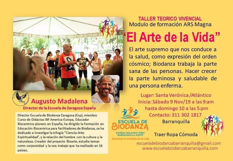 Módulo de Formación 'Ars Magna. El arte de la vida': CURSOS de Augusto Madalena Módulo de Formación 'Ars Magna. El arte de la vida': CURSOS de Augusto Madalena