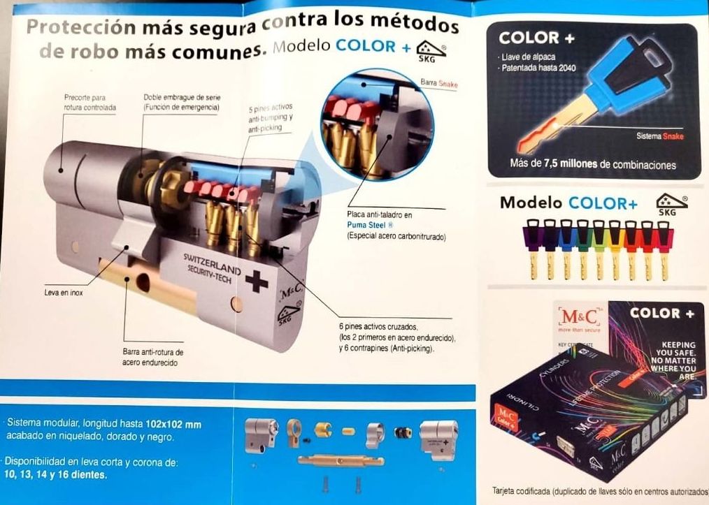 M&C Color + (Con Pomo Interior): de EGS CERRAJEROS M&C Color + (Con Pomo Interior): de EGS CERRAJEROS