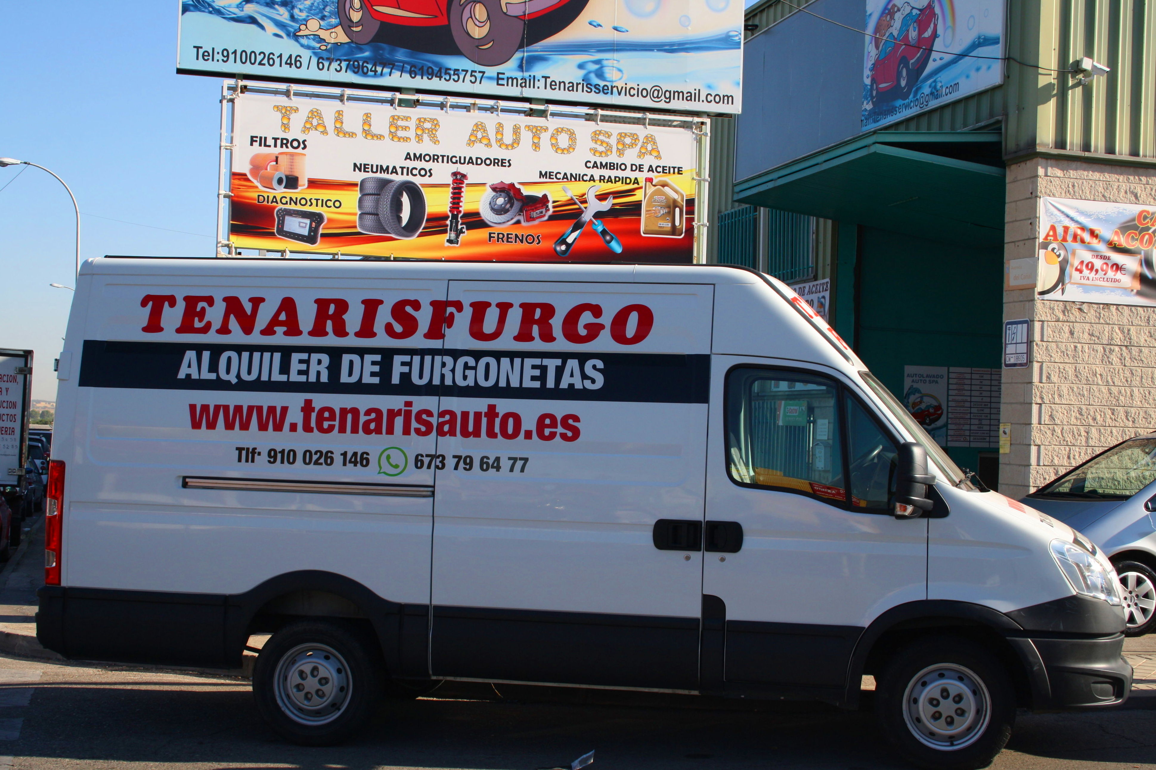 ALQUILER DE FURGONETAS SIN CONDUCTOR (49 € dia): LAVADO-MECANICA-ALQUILER FURGO de Tenaris Servicios Automoción ALQUILER DE FURGONETAS SIN CONDUCTOR (49 € dia): LAVADO-MECANICA-ALQUILER FURGO de Tenaris Servicios Automoción