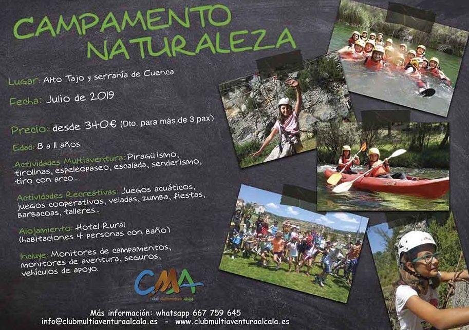 Campamento Naturaleza: CALENDARIO DE ACTIVIDADES de Asdón Multiaventura Campamento Naturaleza: CALENDARIO DE ACTIVIDADES de Asdón Multiaventura
