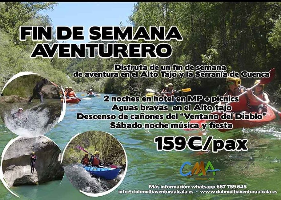 DIA 23 - 25 Agosto piragua + barranco: CALENDARIO DE ACTIVIDADES de Asdón Multiaventura DIA 23 - 25 Agosto piragua + barranco: CALENDARIO DE ACTIVIDADES de Asdón Multiaventura