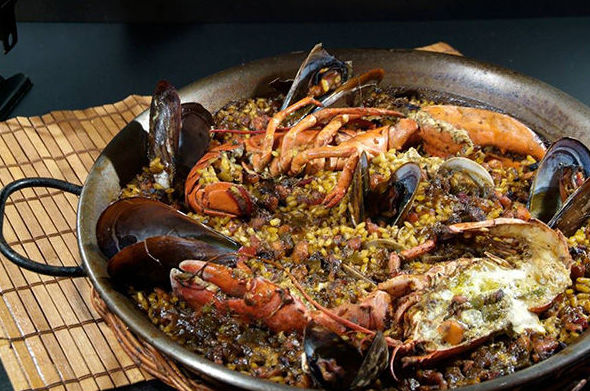 Paella con bogabante Lloret de Mar Paella con bogabante Lloret de Mar