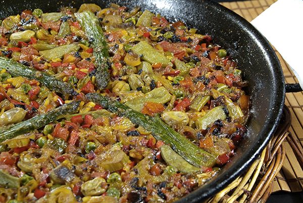 Paella vegetal: Carta y Menús de Cantarradas Paella vegetal: Carta y Menús de Cantarradas