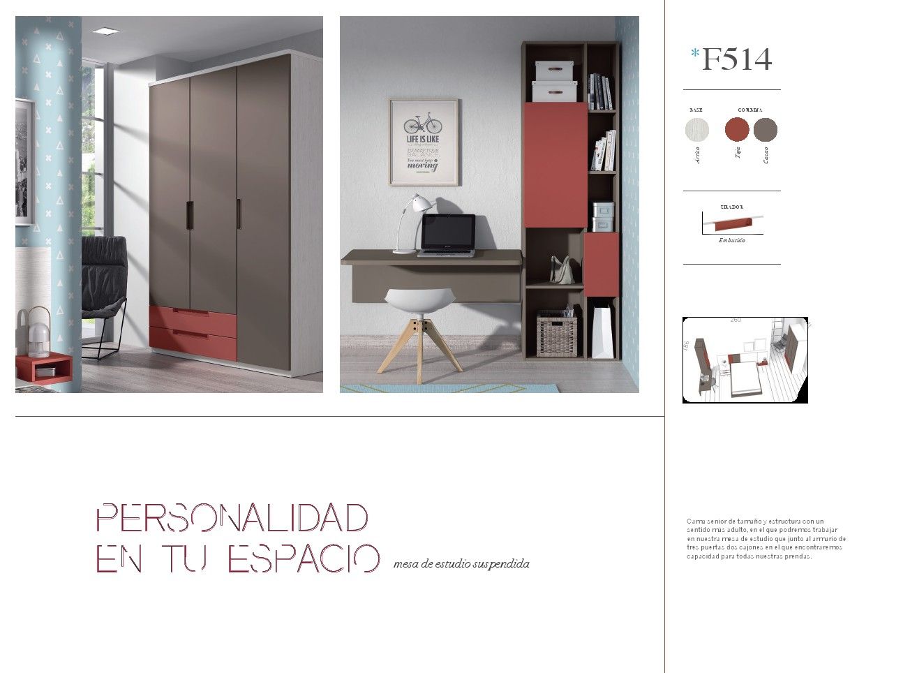 Dormitorio juvenil Formas: Catálogos de muebles de Muebles Salvador Dormitorio juvenil Formas: Catálogos de muebles de Muebles Salvador