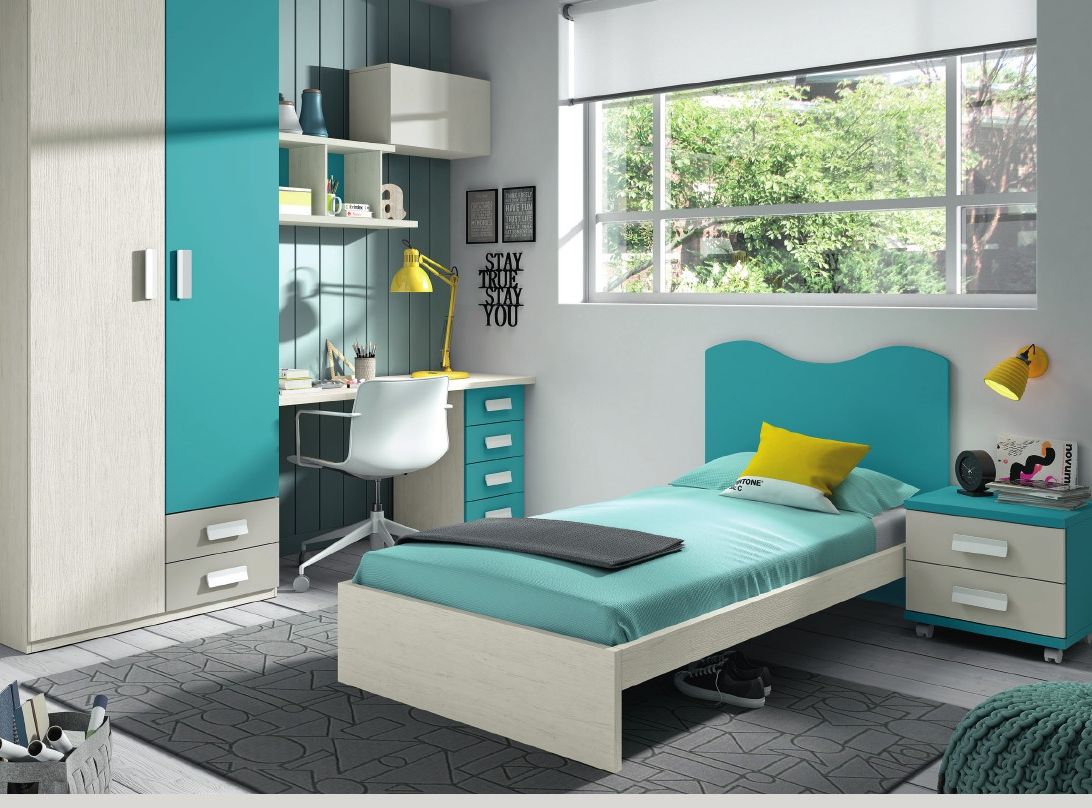 Dormitorio juvenil Basic: Catálogos de muebles de Muebles Salvador Dormitorio juvenil Basic: Catálogos de muebles de Muebles Salvador