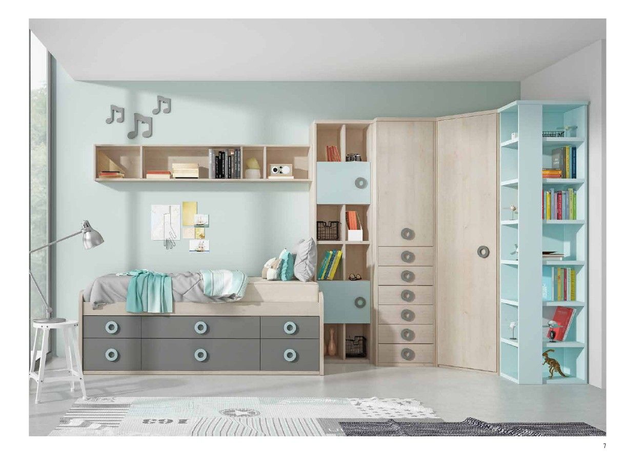 Dormitorio juvenil Caramelo: Catálogos de muebles de Muebles Salvador Dormitorio juvenil Caramelo: Catálogos de muebles de Muebles Salvador