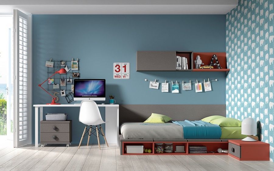 Dormitorio juvenil Formas: Catálogos de muebles de Muebles Salvador Dormitorio juvenil Formas: Catálogos de muebles de Muebles Salvador