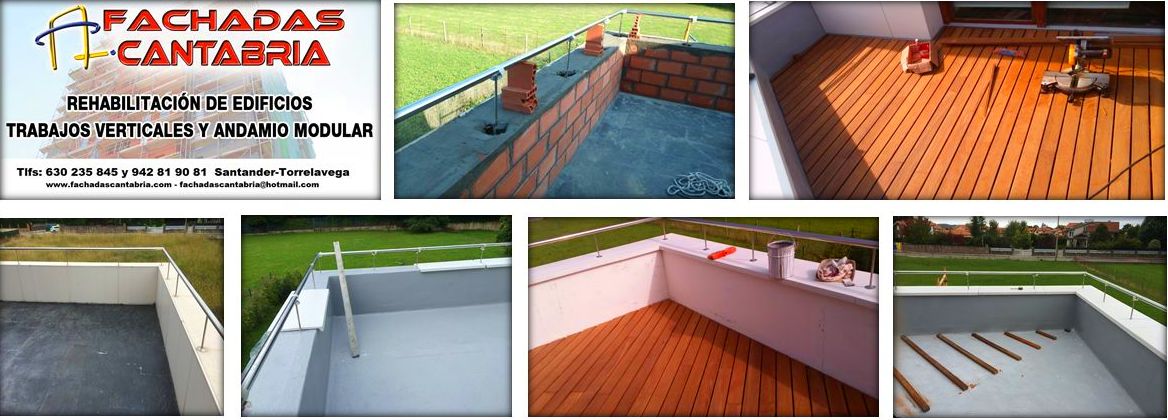 Reforma de terraza con acabado de tarima de madera ipe Reforma de terraza con acabado de tarima de madera ipe
