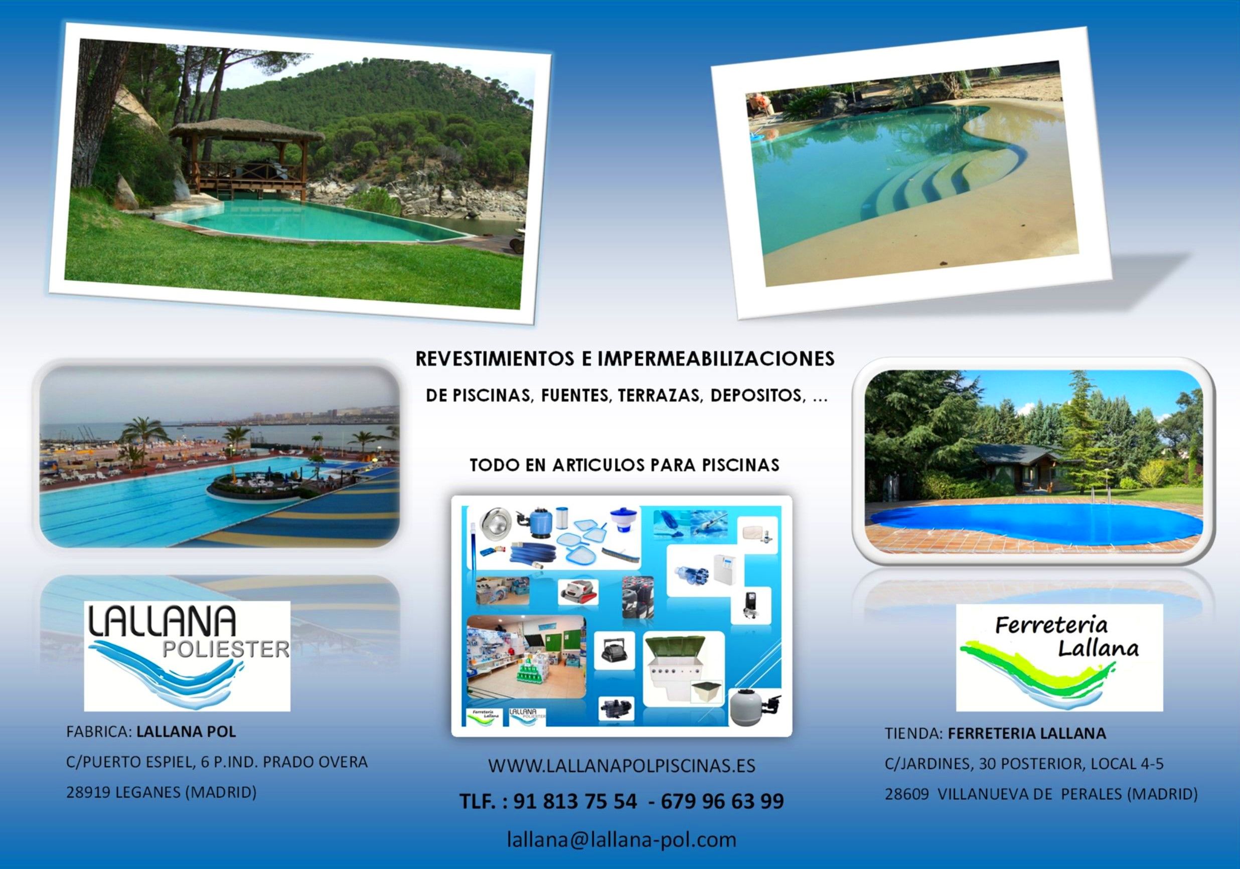 Revestimientos y rehabilitaciones de piscinas, terrazas, azoteas, depositos: Productos y servicios de Lallana Pol Revestimientos y rehabilitaciones de piscinas, terrazas, azoteas, depositos: Productos y servicios de Lallana Pol