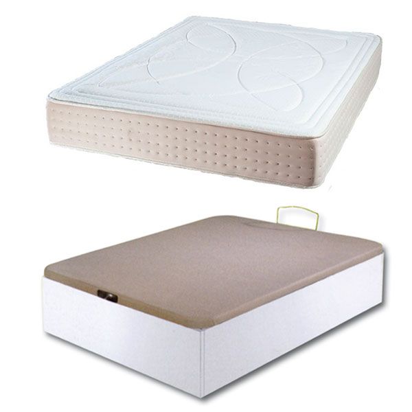 Conjunto compuesto por un colchón con 3cm de Visco y núcleo HR y un canapé de gran capacidad en colores blanco, cerezo y wengué. ¡¡ALMOHADA DE REGALO!! 135x190cm: 299€ 150x190cm: 399€ Conjunto compuesto por un colchón con 3cm de Visco y núcleo HR y un canapé de gran capacidad en colores blanco, cerezo y wengué. ¡¡ALMOHADA DE REGALO!! 135x190cm: 299€ 150x190cm: 399€