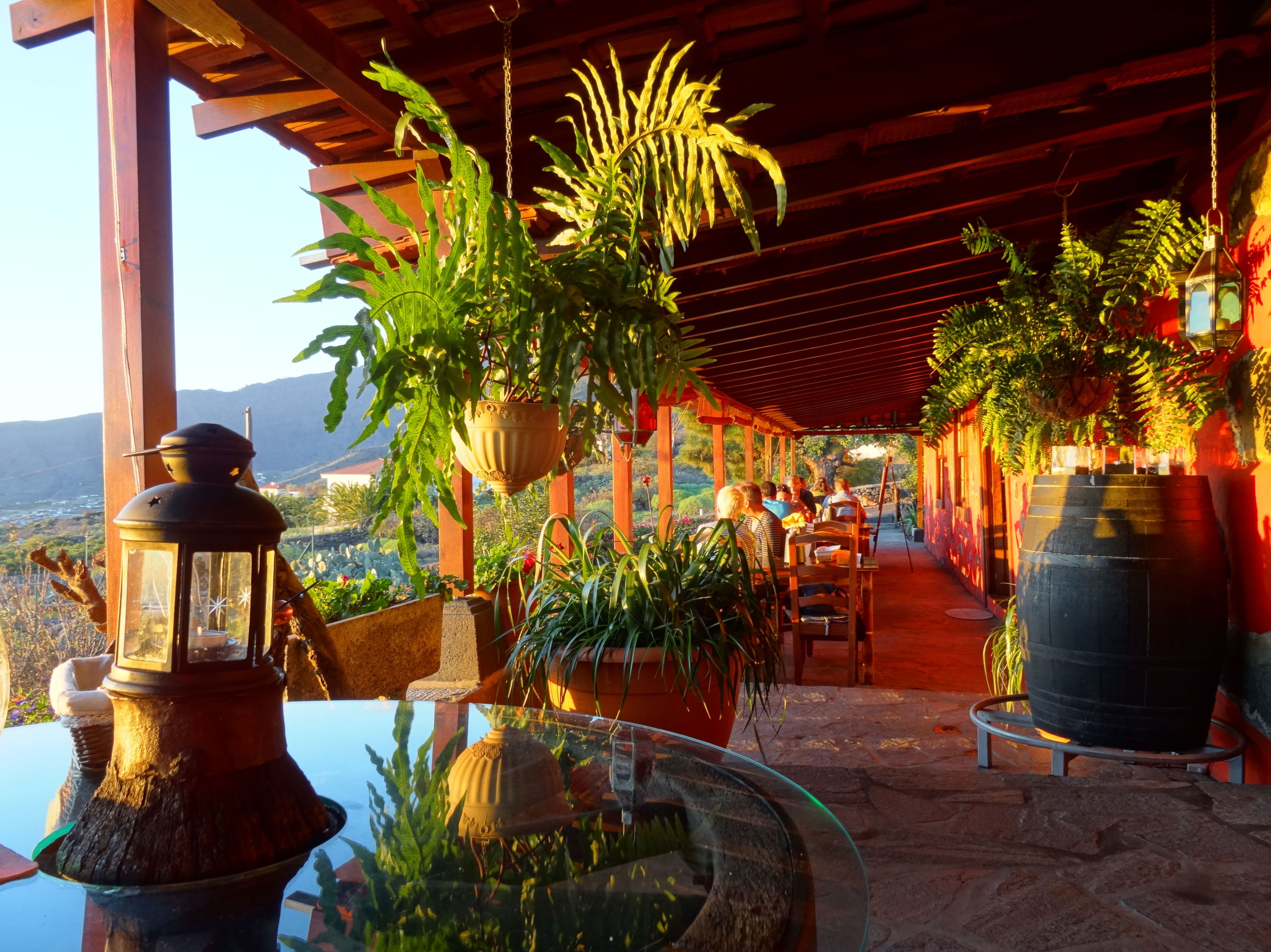 Restaurante con espectaculares vistas al Valle de Aridane