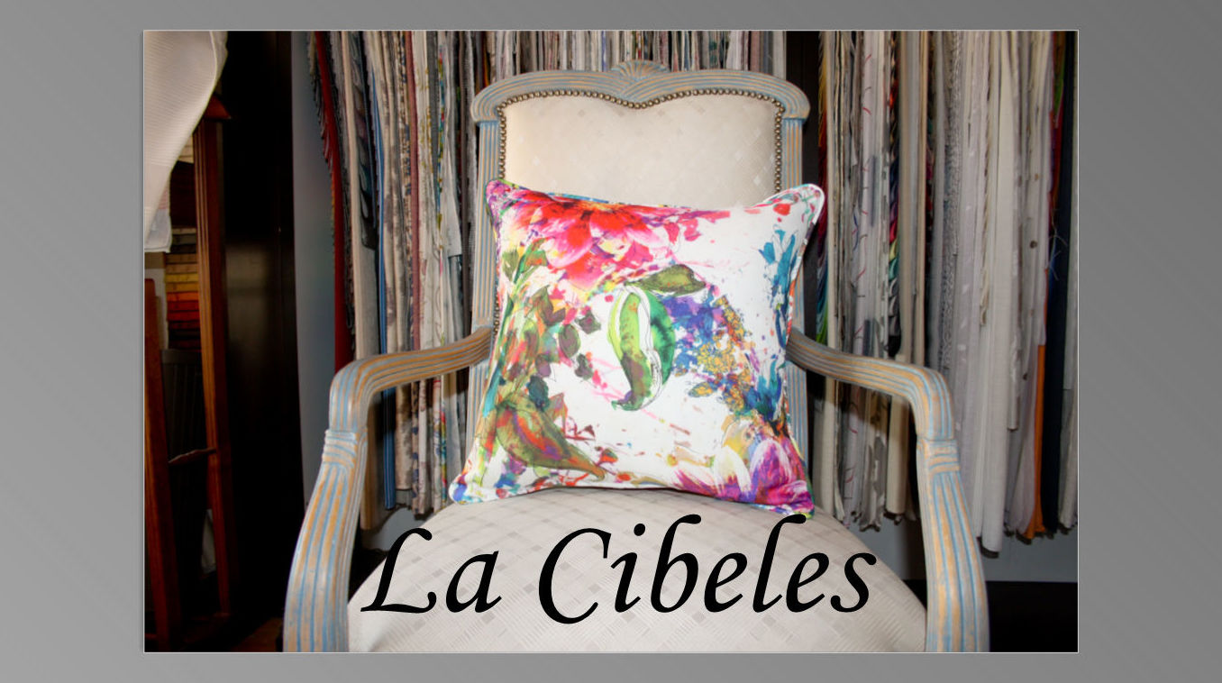 Cojín de loneta motivos florares colores: Catálogo de La Cibeles