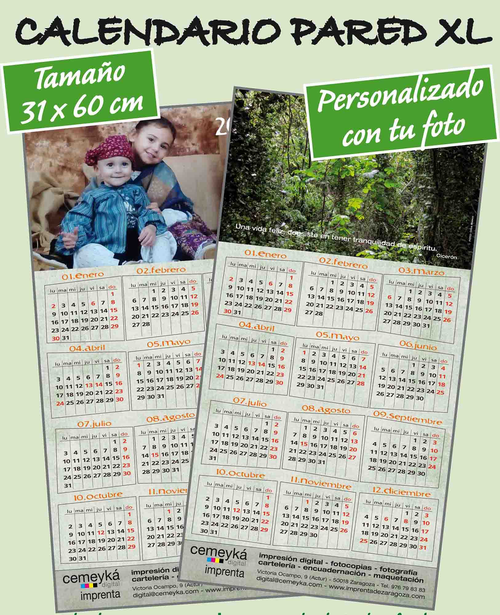 Calendario XL: Servicios de Cemeyka Digital Calendario XL: Servicios de Cemeyka Digital