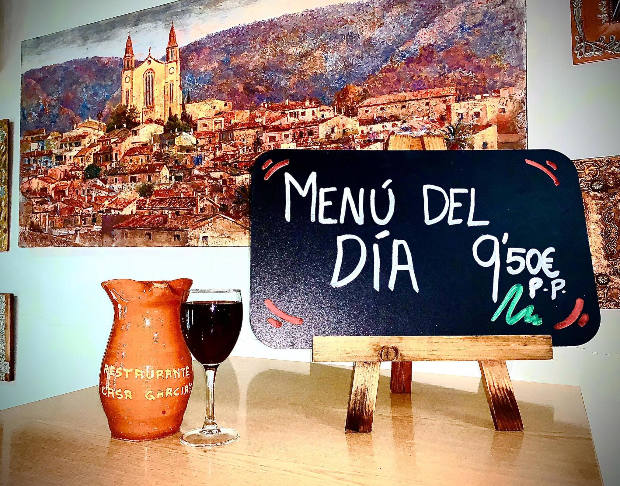 Menú del día: Nuestra carta de Restaurante Casa García's Menú del día: Nuestra carta de Restaurante Casa García's
