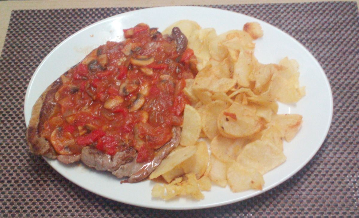 Entrecotte con salsa García's Entrecotte con salsa García's