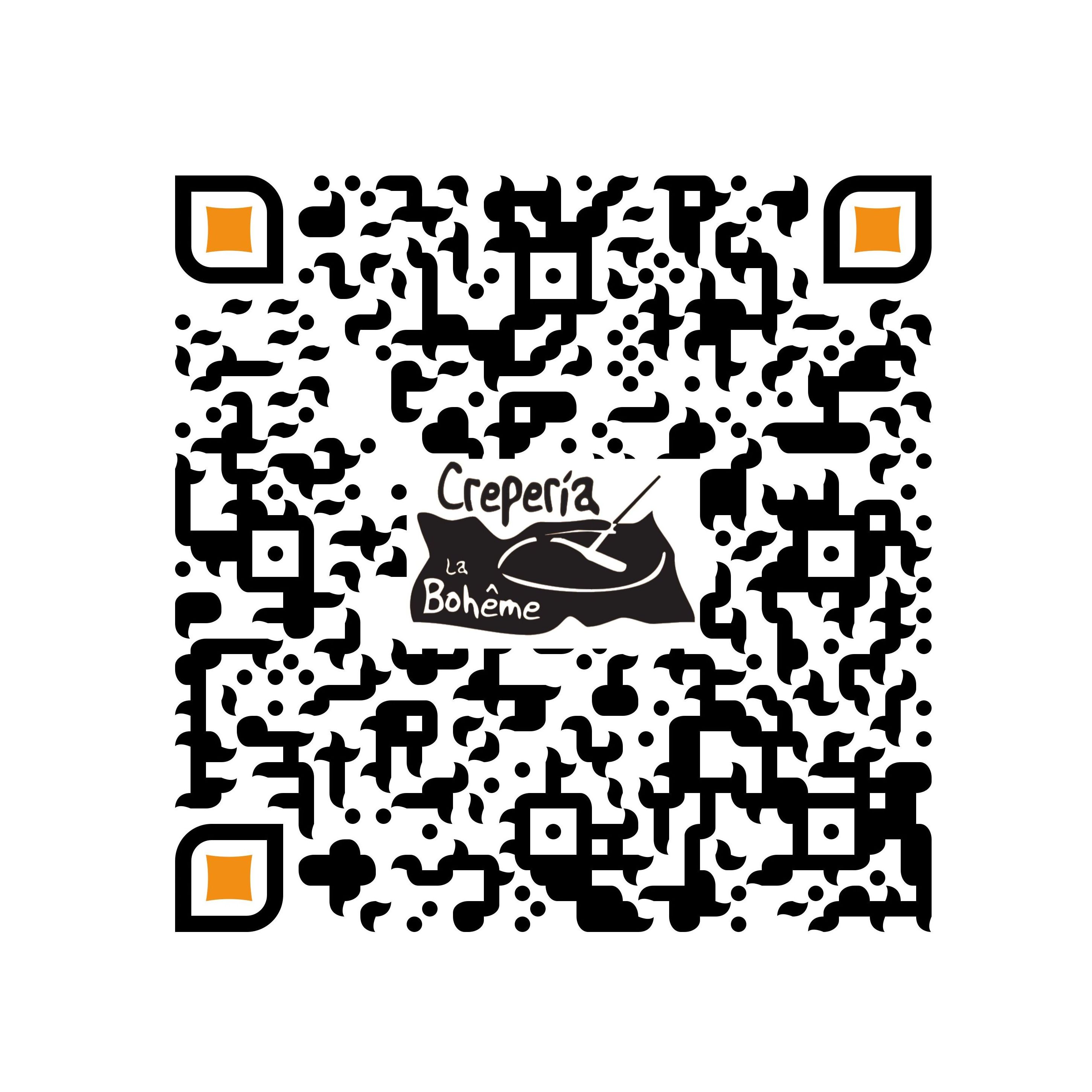 Codigo QR: Carta de Crepería La Bohême Codigo QR: Carta de Crepería La Bohême