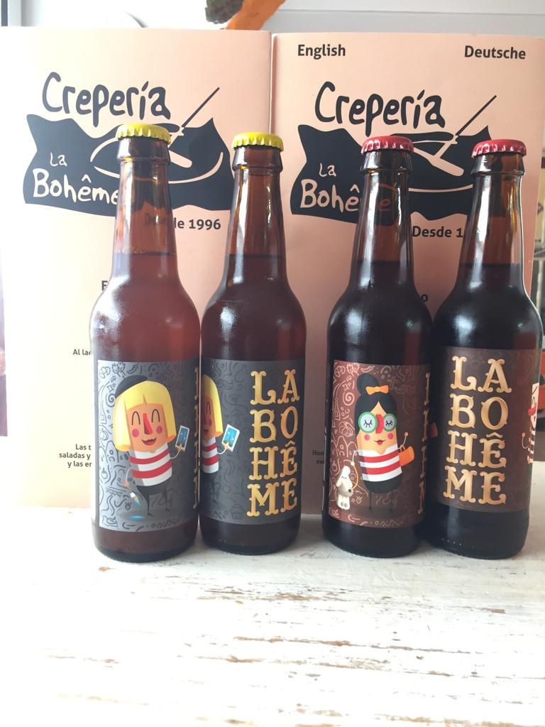 Cerveza artesanal: Carta de Crepería La Bohême Cerveza artesanal: Carta de Crepería La Bohême