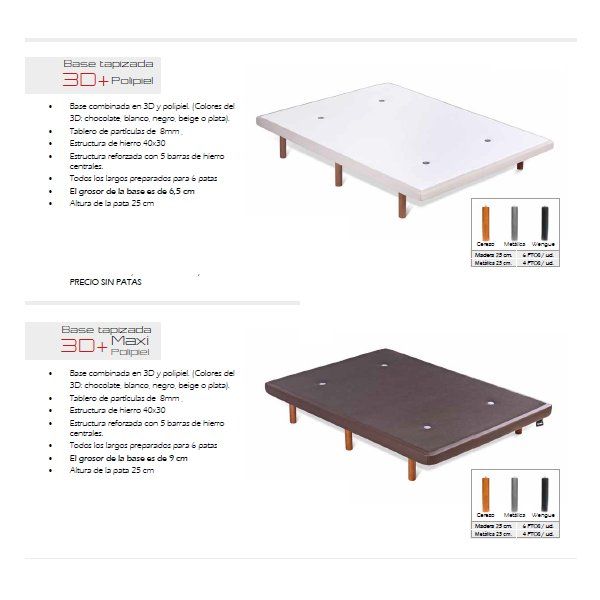 Somieres y Bases: Productos de Muebles Díaz Somieres y Bases: Productos de Muebles Díaz