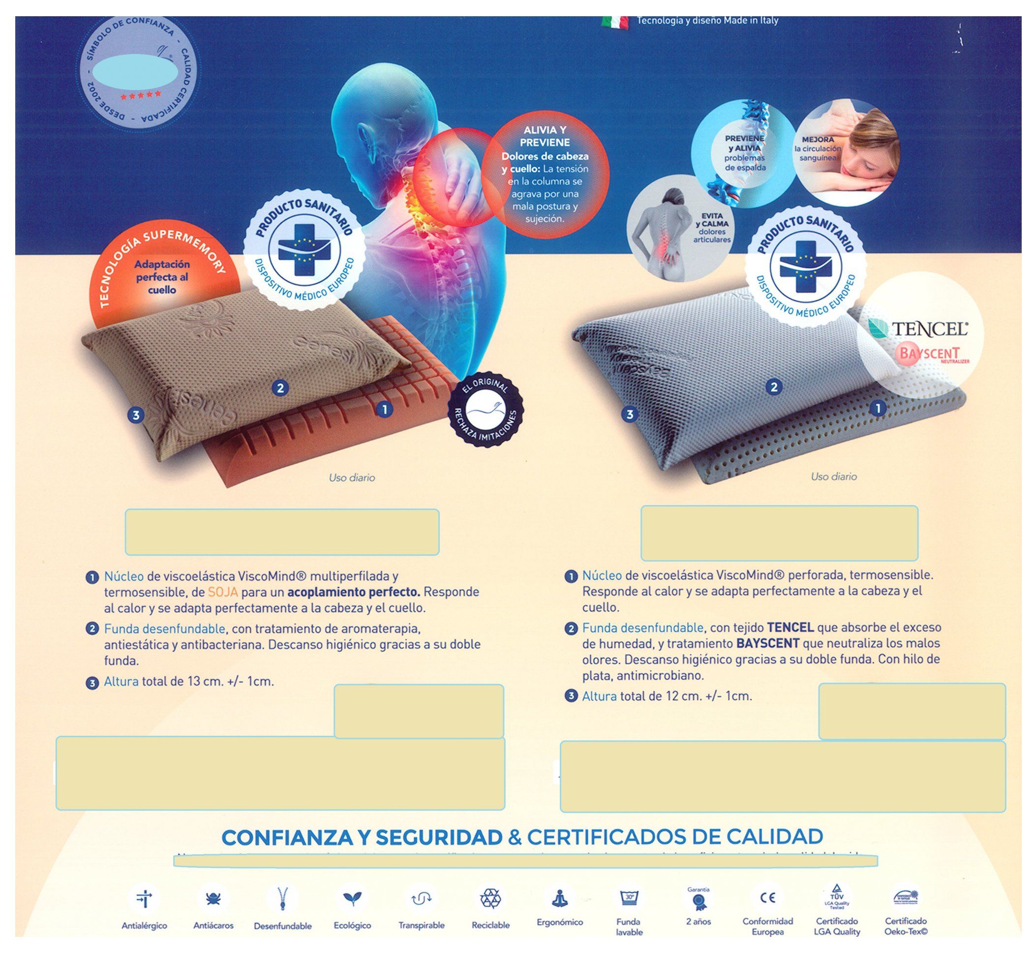 Almohadas: Productos de Muebles Díaz Almohadas: Productos de Muebles Díaz