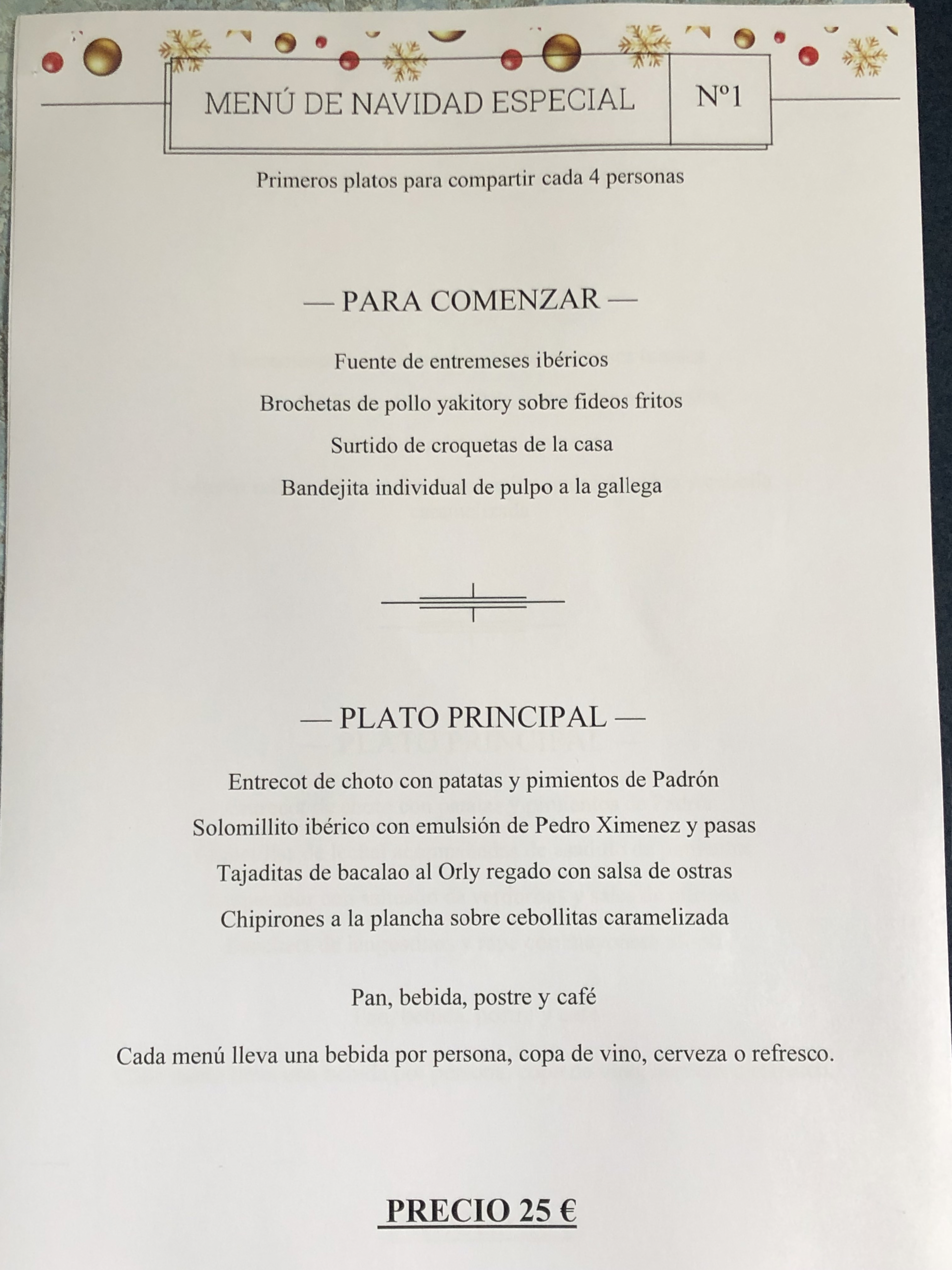 Menú 1 Menú 1