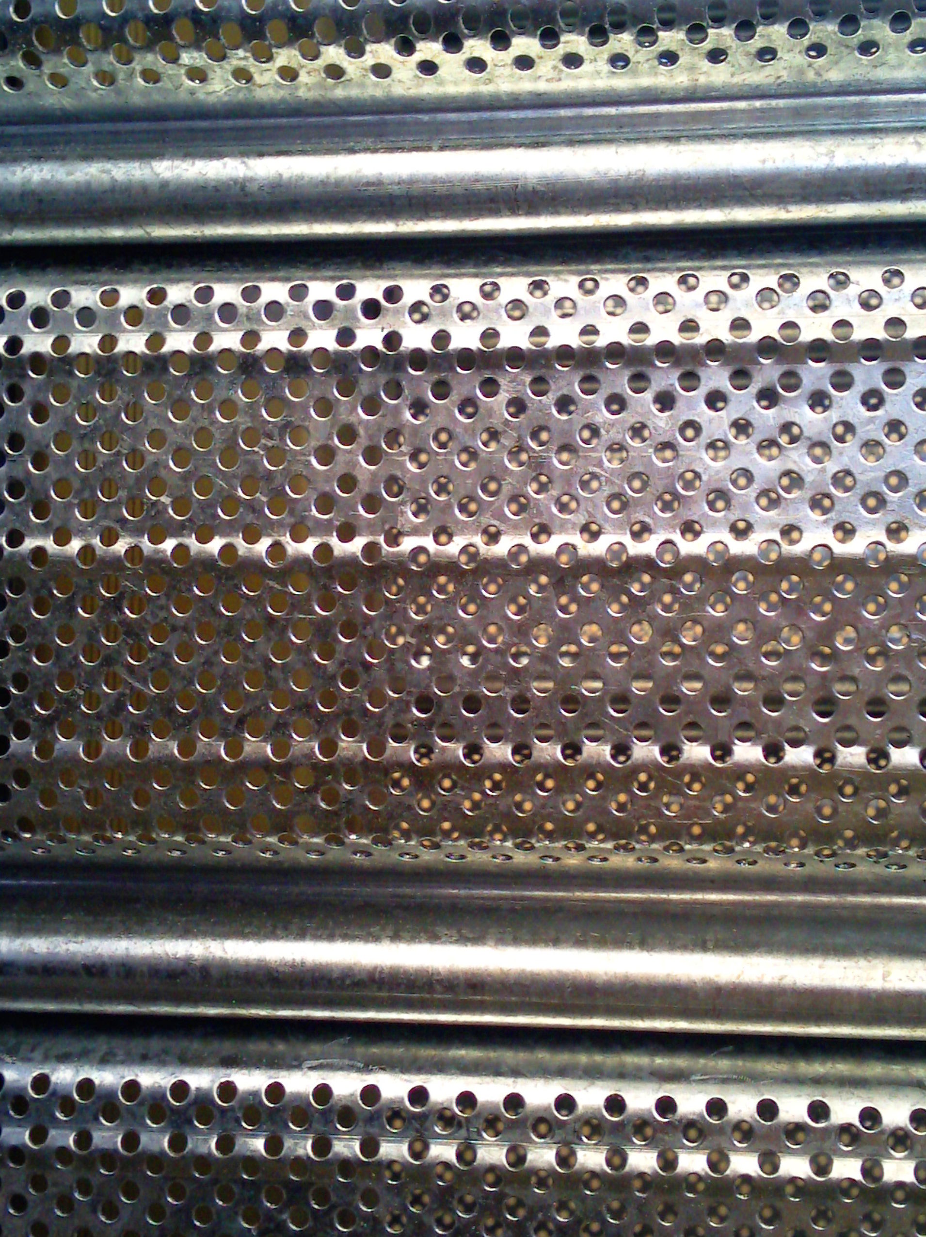 Lamas de puerta enrollable de chapa galvanizada micro perforada