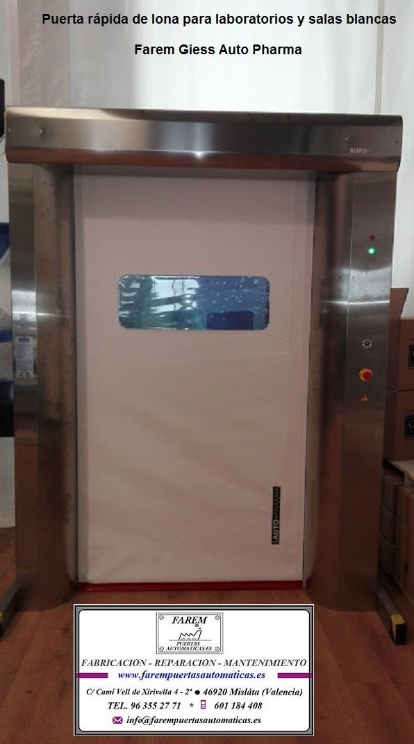 Puerta Rápida Salas Blancas Farem Giess Auto Pharma Puerta Rápida Salas Blancas Farem Giess Auto Pharma