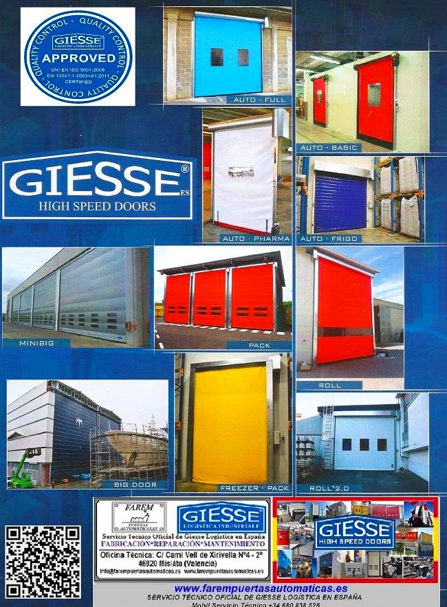 Farem Servicio Técnico Oficial de Giesse Logística en España Farem Servicio Técnico Oficial de Giesse Logística en España