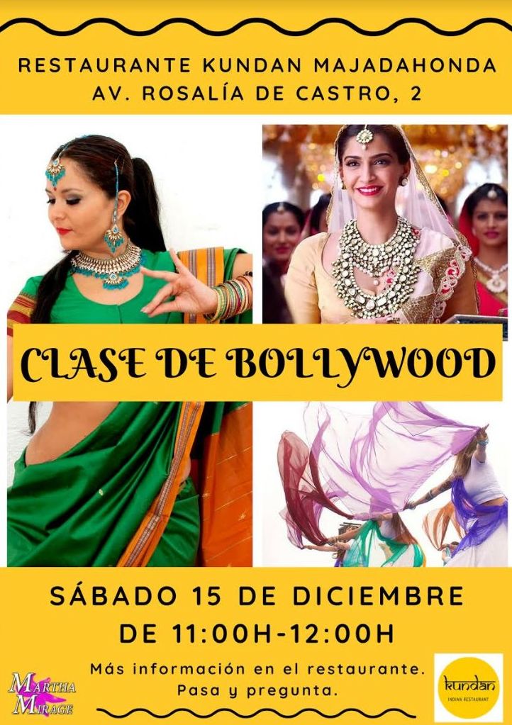 Clasese de Bollywood. Restaurante Kundan Majadahonda Clasese de Bollywood. Restaurante Kundan Majadahonda