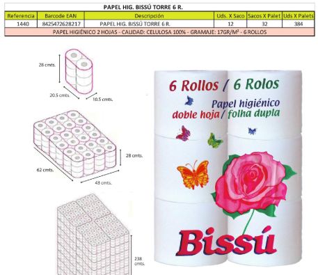 Papel higiénico: Productos de Elegi y Bissú Papel higiénico: Productos de Elegi y Bissú