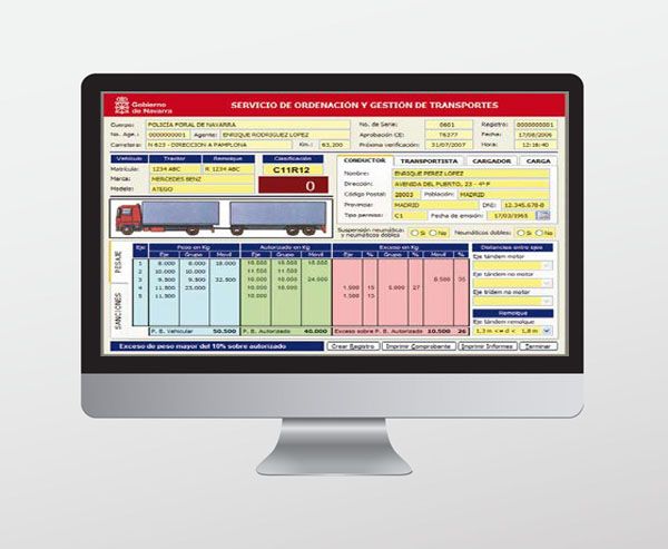 Aplicación informática Pesaje de Ejes: Servicios de Pesajes La Mancha | Básculas Industriales Aplicación informática Pesaje de Ejes: Servicios de Pesajes La Mancha | Básculas Industriales