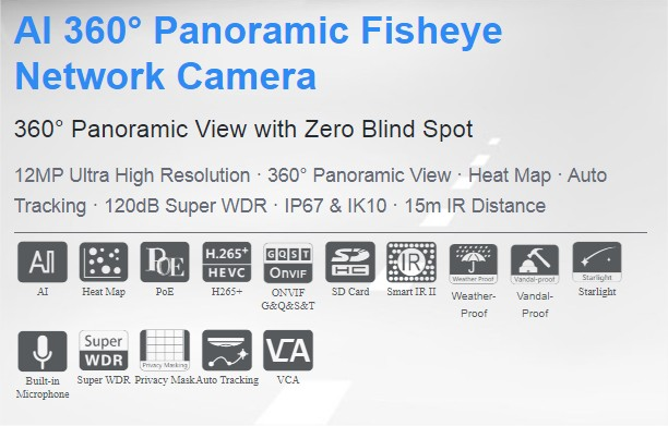 Milesight 360° Panoramic Fisheye Network Camera: Productos y servicios de Easysat Comunicaciones Milesight 360° Panoramic Fisheye Network Camera: Productos y servicios de Easysat Comunicaciones