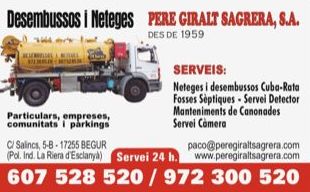 Desembozos y limpiezas / Desembussos i netejes Desembozos y limpiezas / Desembussos i netejes