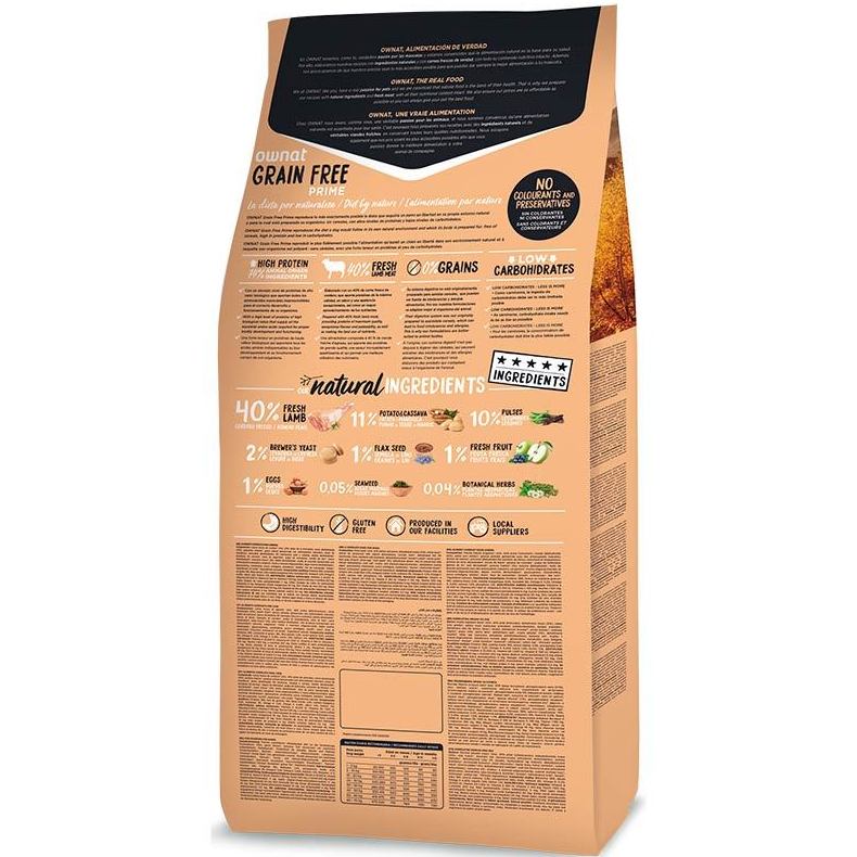 Ownat Grain-Free hypoallergenic junior lamb: Para tu mascota de New Art Can Ownat Grain-Free hypoallergenic junior lamb: Para tu mascota de New Art Can
