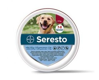 Collar antiparasitario Bayer Seresto +8 perro: Para tu mascota de New Art Can Collar antiparasitario Bayer Seresto +8 perro: Para tu mascota de New Art Can