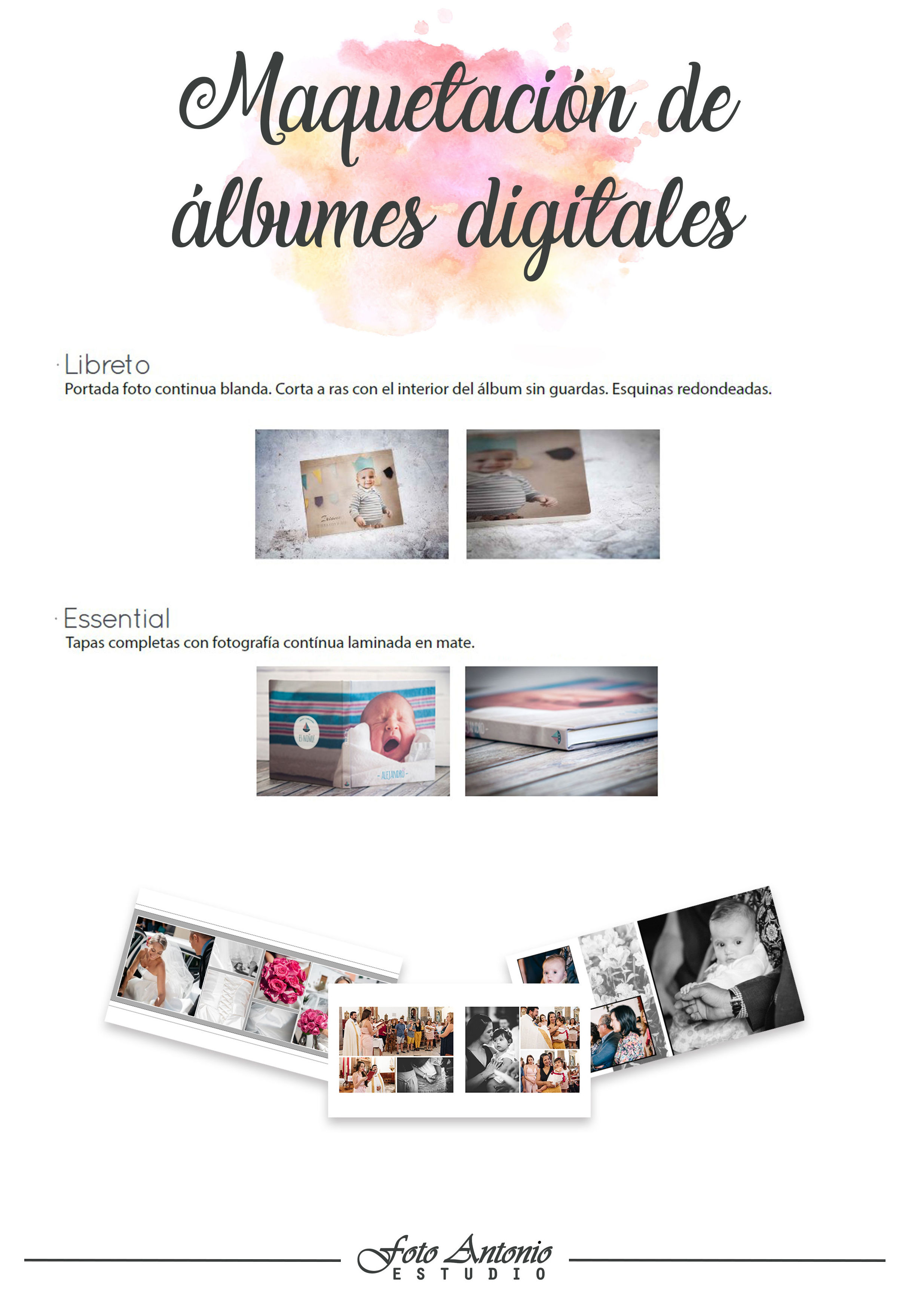 Maquetación de álbumes digitales: Servicios de Foto Antonio Maquetación de álbumes digitales: Servicios de Foto Antonio