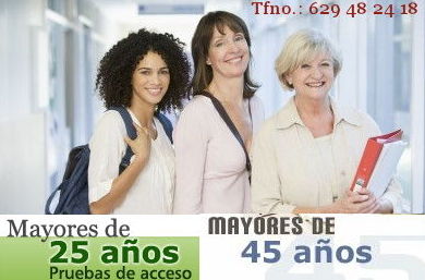 Preparación Acceso a la Universidad mayores de 25 / 45 años Asturias Preparación Acceso a la Universidad mayores de 25 / 45 años Asturias