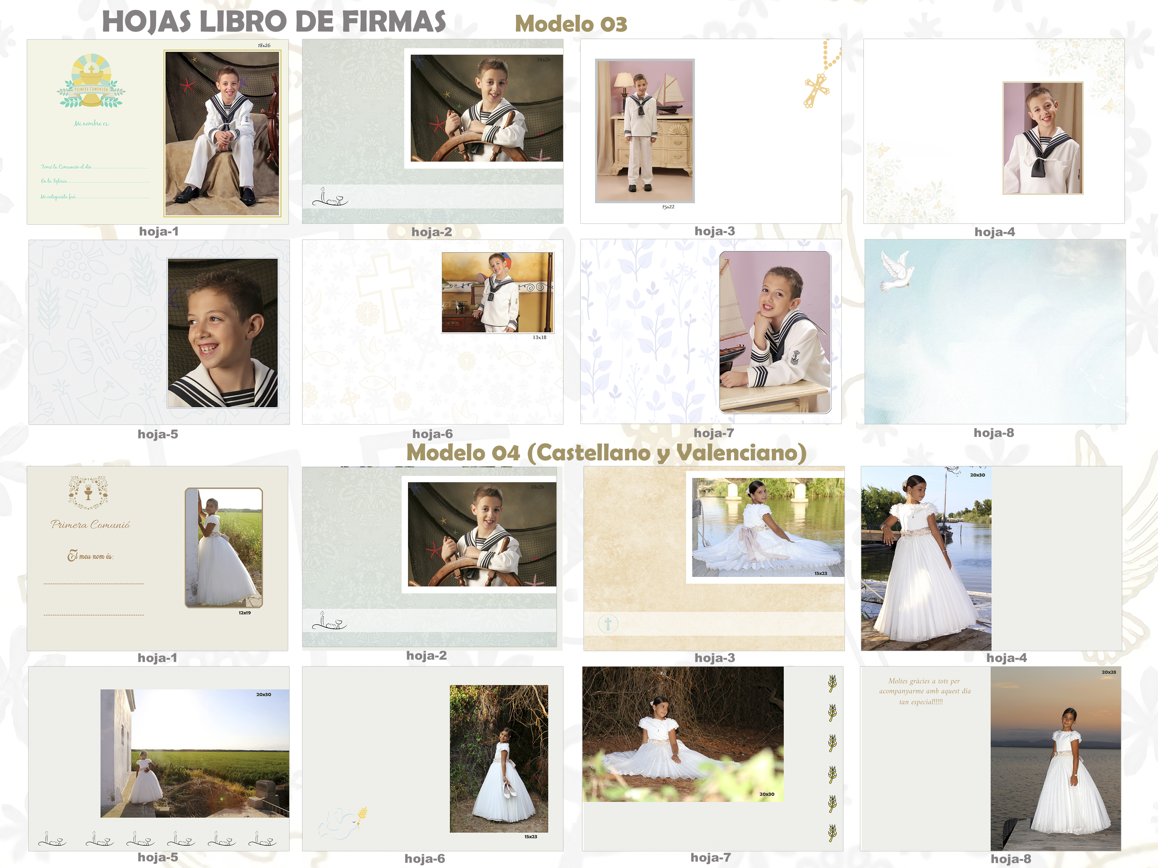 COMUNIONES 2022: Catálogo de Valencia Color