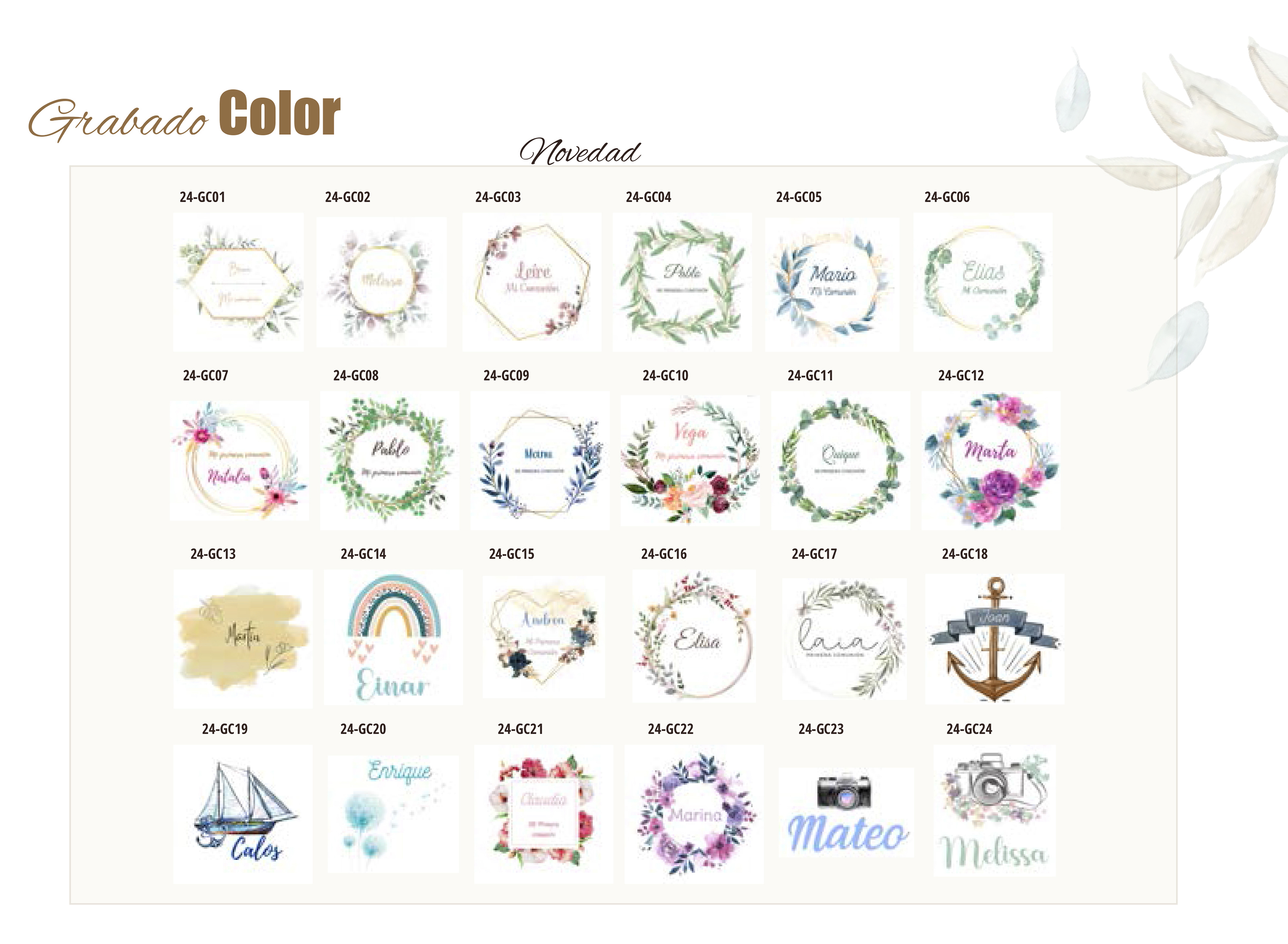 COMUNIONES 2024: Catálogo de Valencia Color