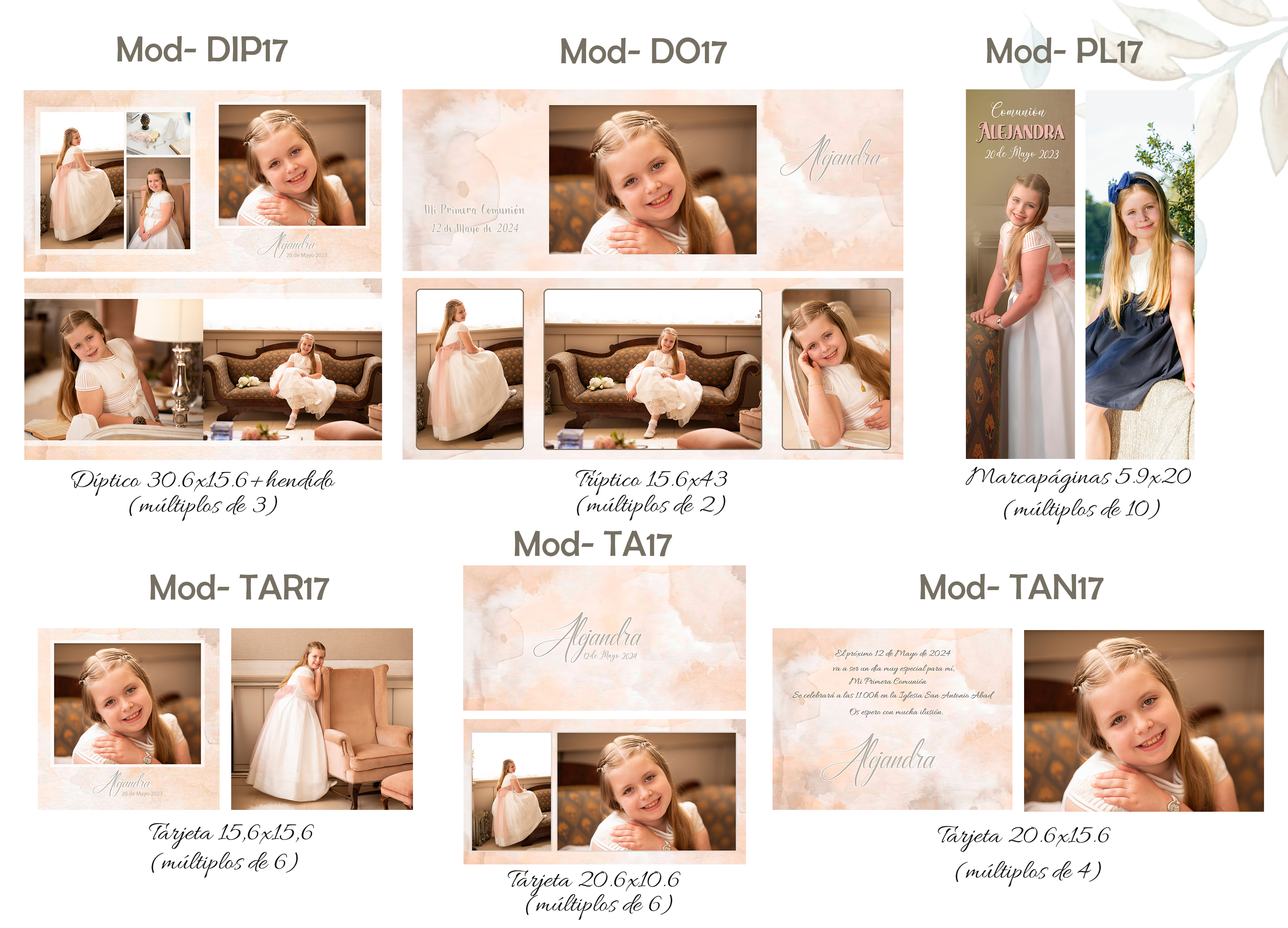 COMUNIONES 2024: Catálogo de Valencia Color