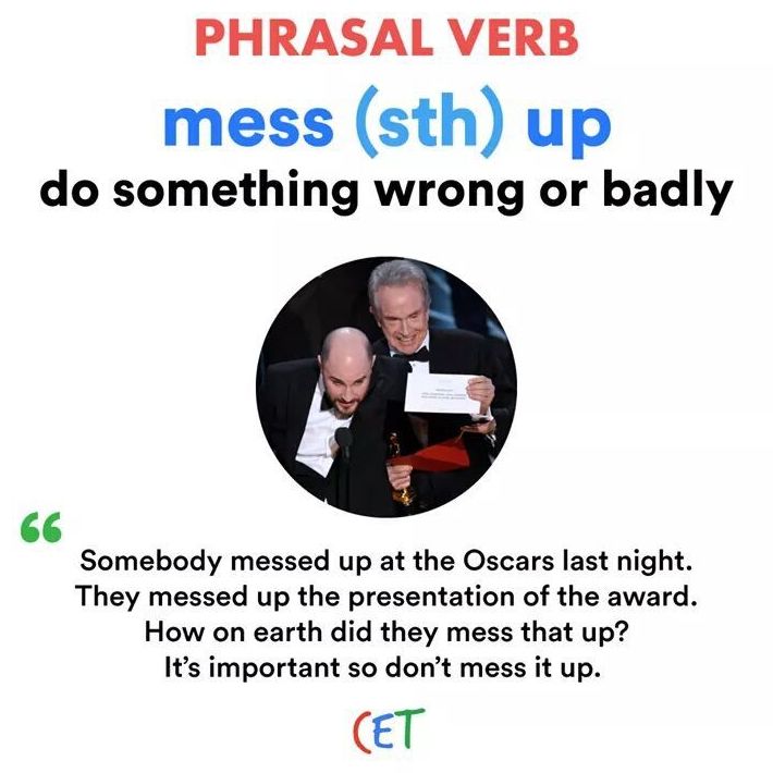 Phrasal verb of the day }}